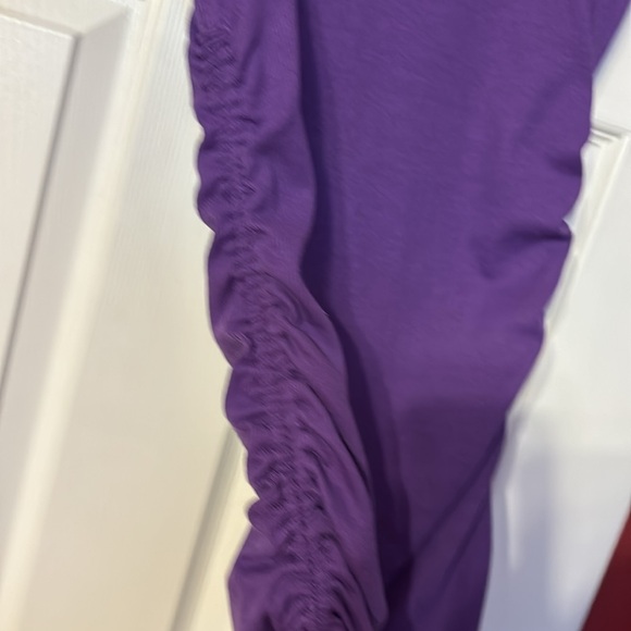 NWT Zara purple ribbed bodycon long dress size medium - Picture 3 of 5